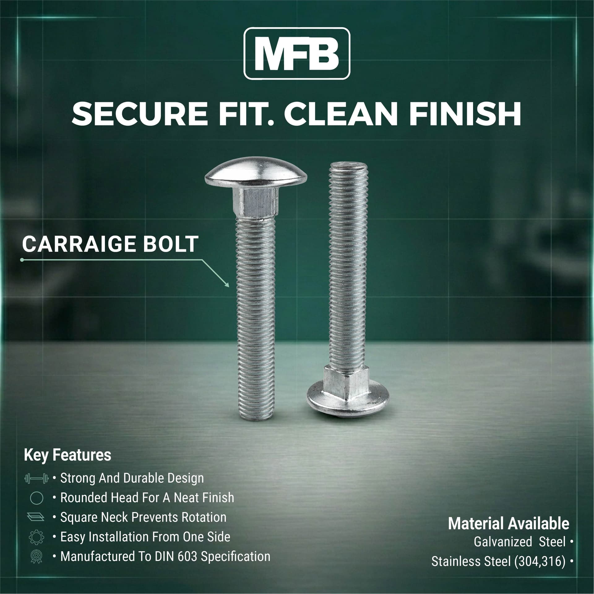 CARRAIGE BOLT