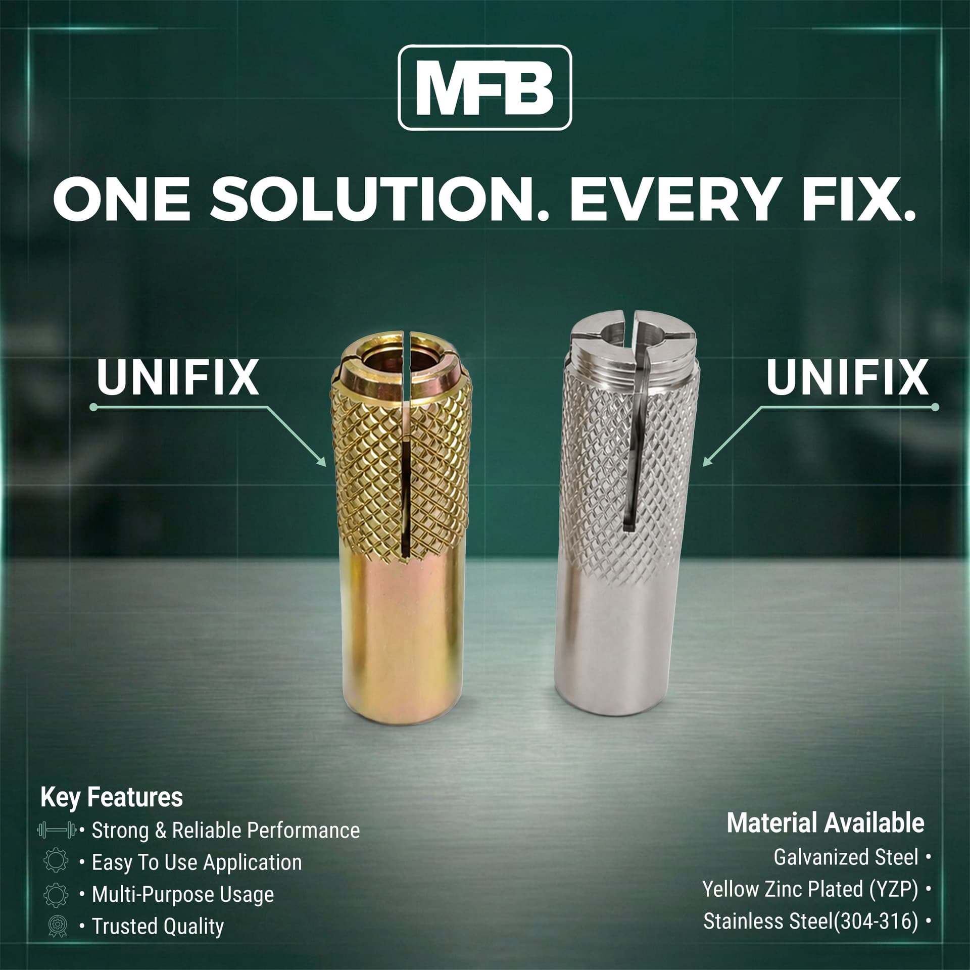 DROP IN ANCHOR (UNIFIX)