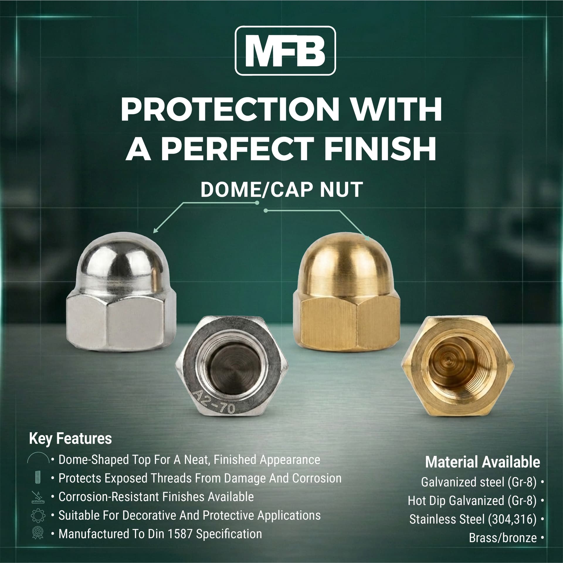 CAP/DOME NUT