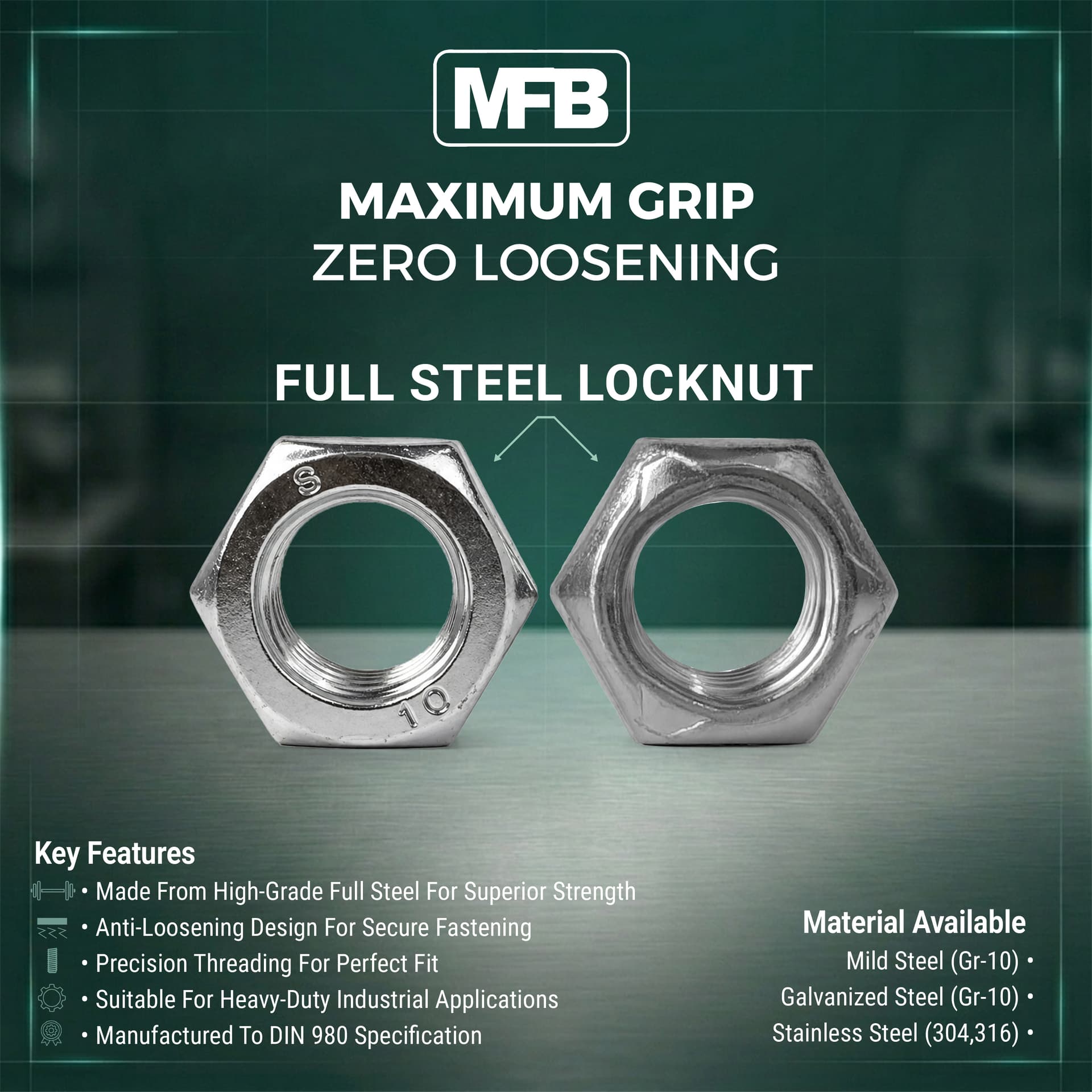 FULL STEEL LOCKNUT