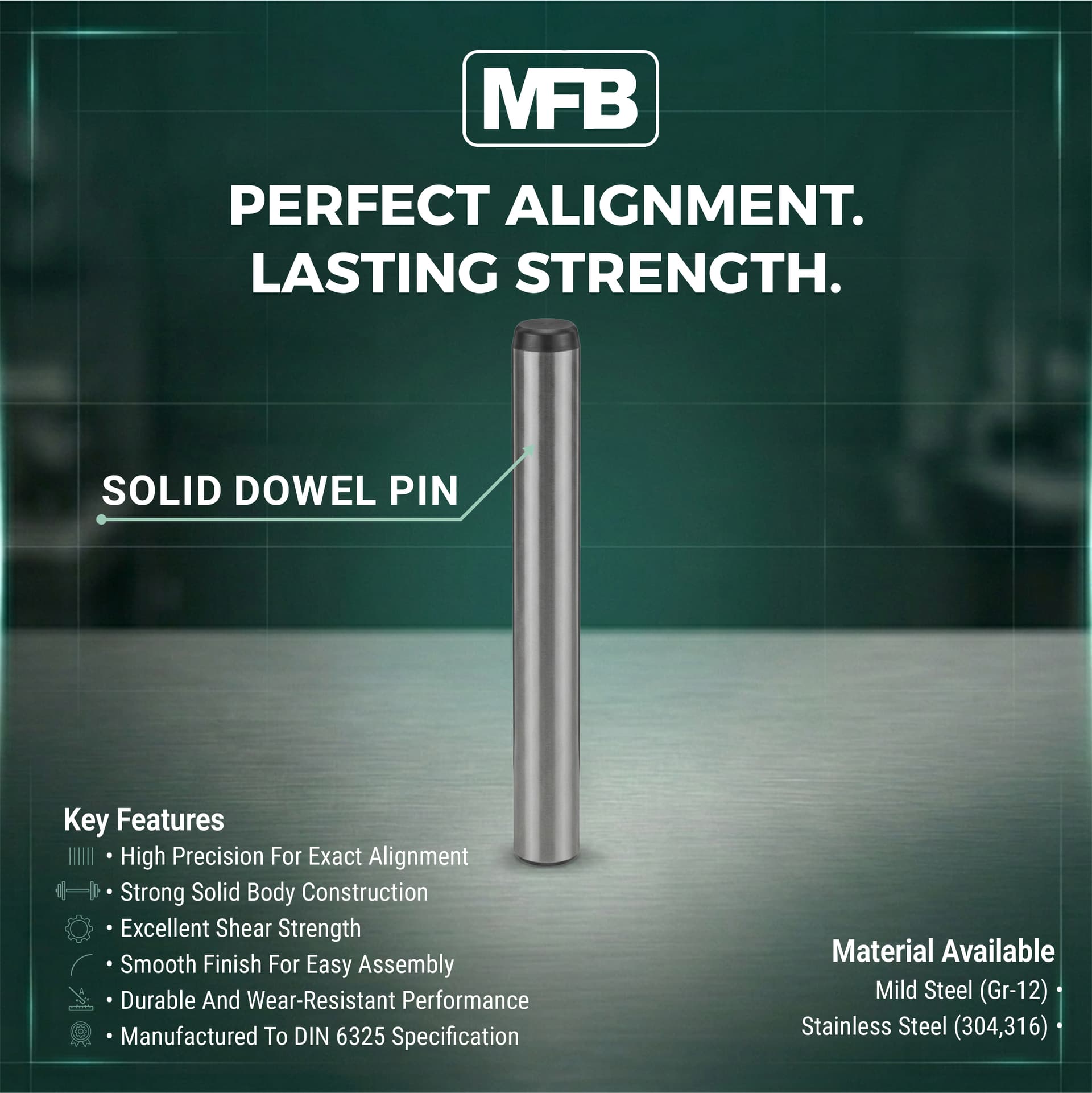 SOLID DOWEL PIN