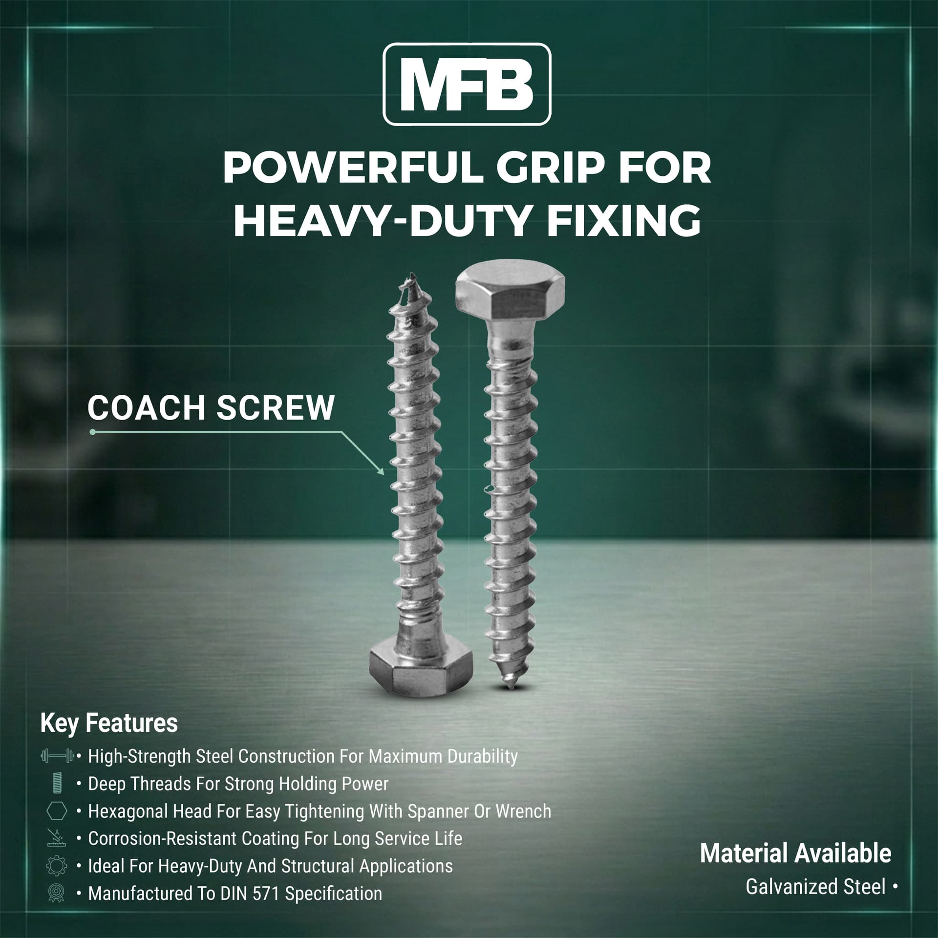 COACH SCREW